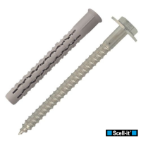 Cheville Nylon Longue Expansion avec TH Embase Acier