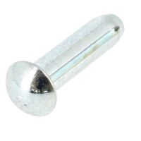 Clou Cannelé TR 1.4X3 Acier Zingué Blanc DIN 1476