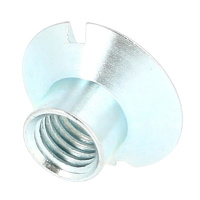Écrou Conique TF 110° Acier Zingué Blanc