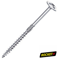 VBA Rocket Charpente TPL Torx 8X160/100 Acier Zingué Blanc