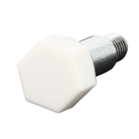 Vérin Douille Monté M6X30 Acier Zingué - Cache Blanc