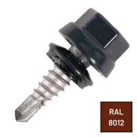 Vis Autoperceuse Zamatop Couturage Tête Hexagonale Ø 6.3X22 Laqué RAL 8012