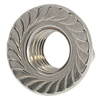 Écrou à Embase Crantée M10 Inox A2 DIN 6923