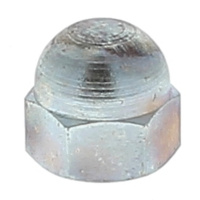 Écrou Borgne M6 Acier Zingué Blanc NFE 27453