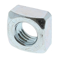 Écrou Carre M8 13X13X6 Acier Zingué Blanc DIN 557