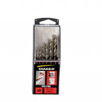 Coffret Plastique de 6 Forets HSS Meulés Ø 2-3-4-5-6-8