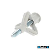 Cheville Polypropylène Universelle 7X30 avec Colerette