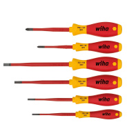 Jeu 6 Tournevis Softfinish Fente-Phillips Electric Slimfix 35389