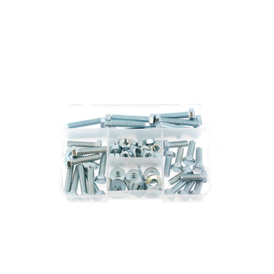 Coffret de 90 TH M7 Pas 100 + Écrous Hu + Rondelles