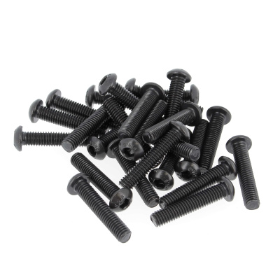 Sachet de 25 TBHC M3X6 Acier 10.9 Noir ISO 7380
