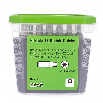 Kit 10 embouts de vissage (2x TX10, 2x TX20, 2xTX25, 2xTX30, 2xTX40) 