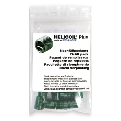 SACHET REASSORT DE 10 HELICOILS + FREE RUNNING M14X8.4 PAS 125