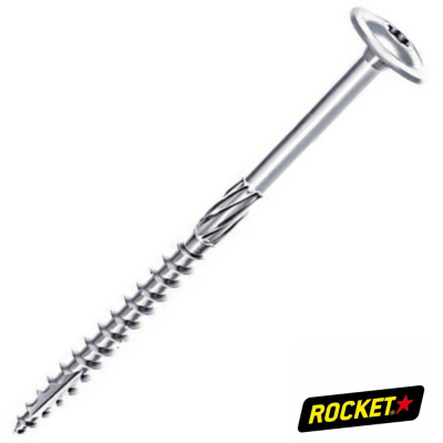 VBA ROCKET CHARPENTE TPL TORX 8X240/100 Z.BLANC