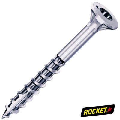 VBA Rocket Tête Fraisée Torx Inox A2 Filetage Partiel