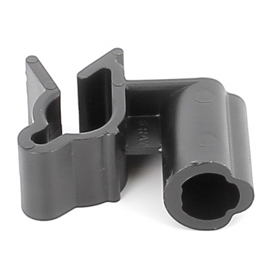 SUPPORT TUBE 1 VOIE Ø 5-8 SUR GOUJON FILETE M6 PA66 NOIR 108 060 003