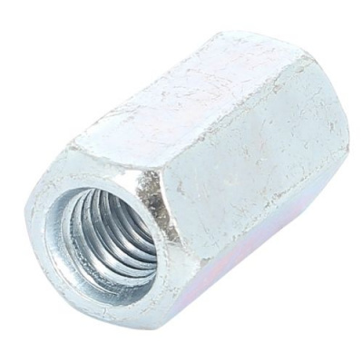 ECROU DE RALLONGE HEXAGONAL M14 3D Z.BLANC DIN 6334