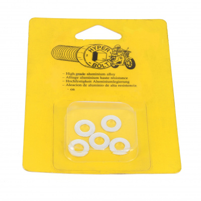 Blister met 5 Ringen serie M AG3 OA glanzend zilver