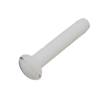 TF M8X25 NYLON PA 6-6 NYLON BLANC