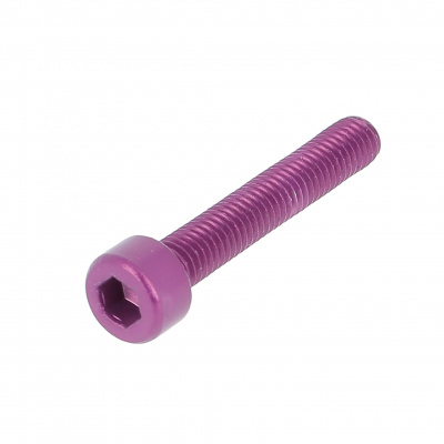 BLISTER DE 5 TCHC M6X45 ALU P60 OA VIOLET DIN 912