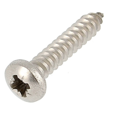 Plaatschroef cilindrische bolkop breed Pozidrive RVS A2 Din 7981