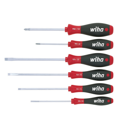 Jeu 6 Tournevis Softfinish Fente-Pozidriv Lames Rondes 07153