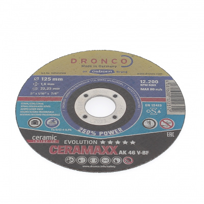 DISQUE A TRONCONNER PLAT 125X1.6X22.2 AK46V CERAMAXX 1121-512.100