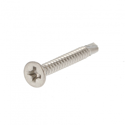 Zelfborend verzonken Phillips kop RVS A2 Din 7504O
